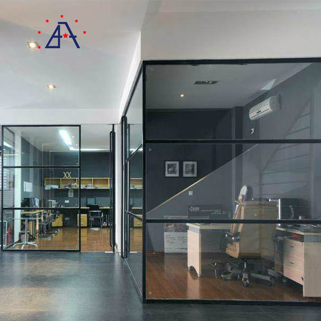 Movable Office Toughened Glass Separation Wall Partitions Cost