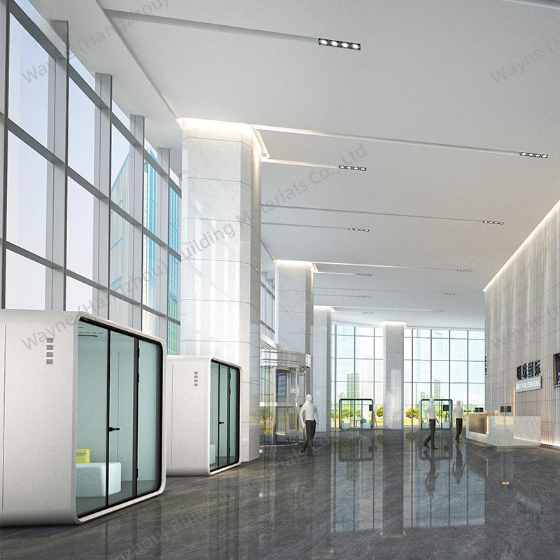 China Office Pod Factory 4 Persons Office Booth for Singapore
