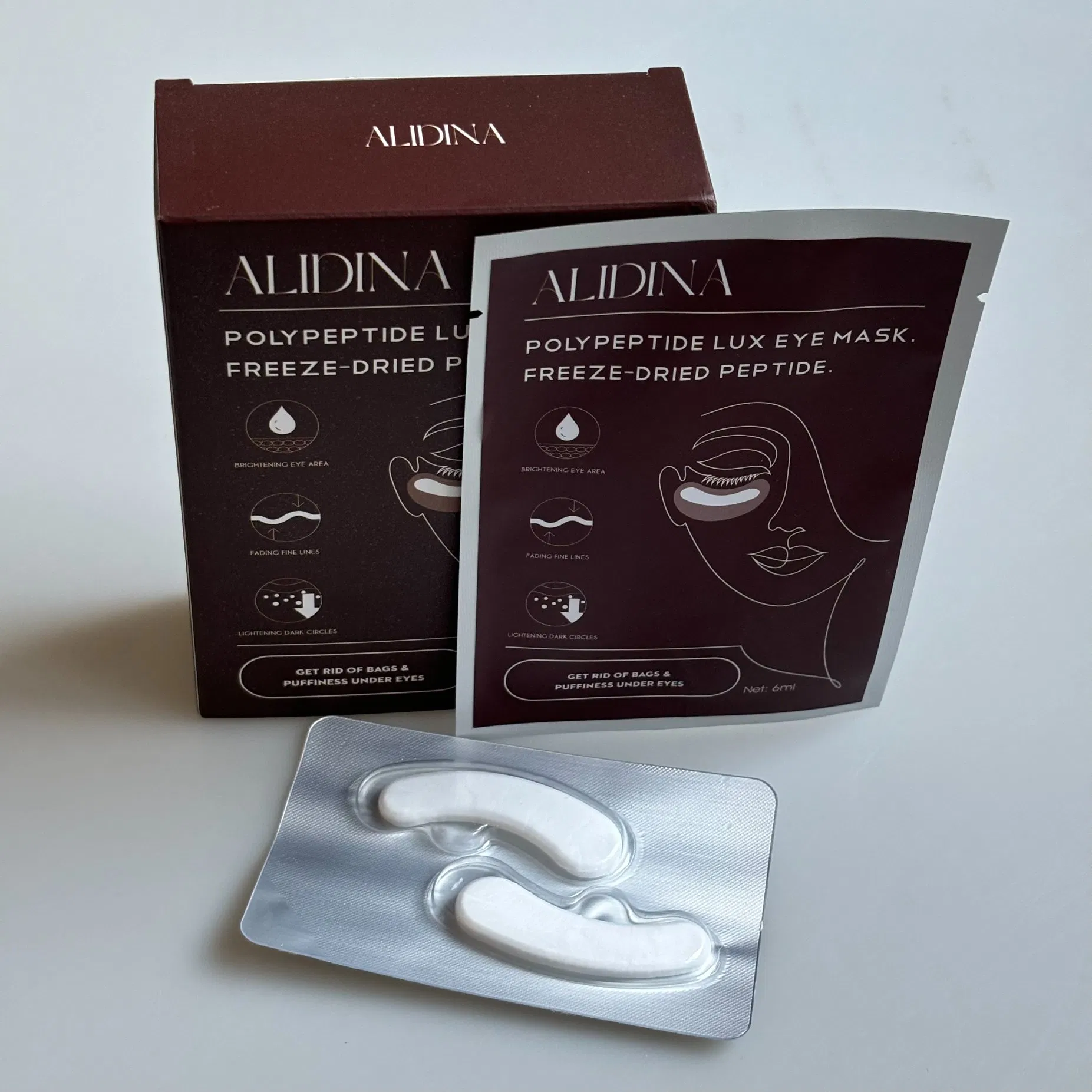 New Arrival EGF Lyophilized Eye Mask Anti Wrinkle Anti Aging Firming Collagen Eye Patch EGF Eye Mask