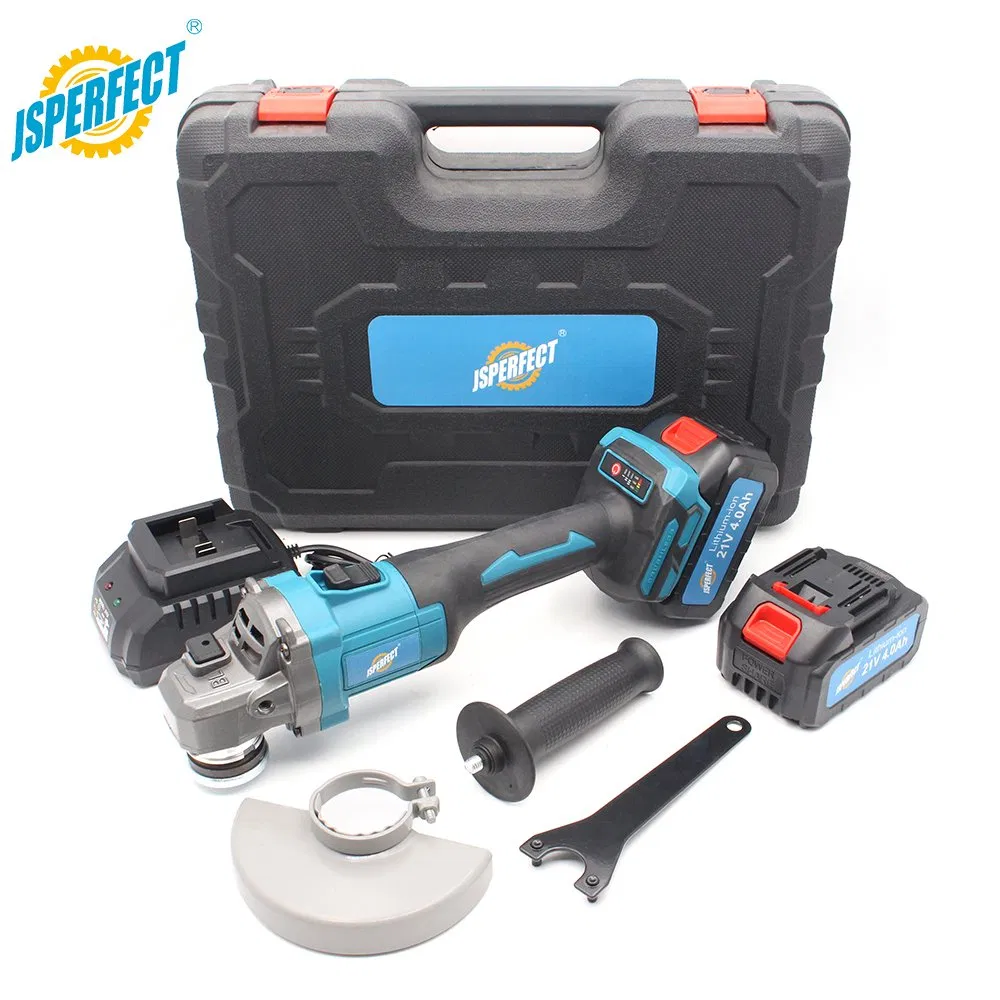 Jsperfect 115mm DC Brushless Angle Grinder with Variable Speed OEM Good Quality Powerful Feature