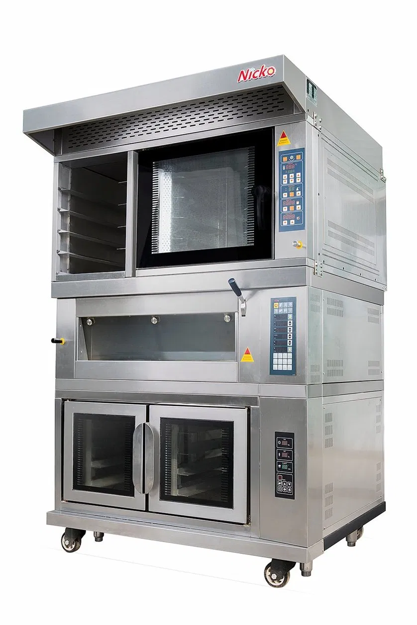 Convention Electric Convection Oven Deck Baking Oven Prooing Combination Oven, 5 Trays Convection Rotary Oven+4 Trays Deck Ovens