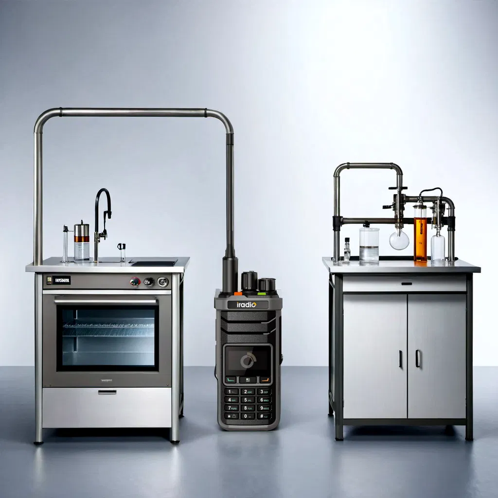 Compact Iradio VHF/UHF Two-Way Radio with Timed Lock Feature