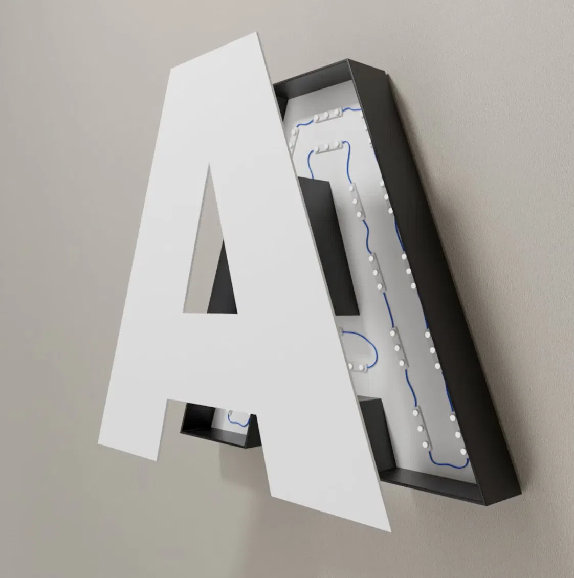 Customized Block Baby Custom Alphabet Accessories Rivet Letter Small Letters Metal Letter