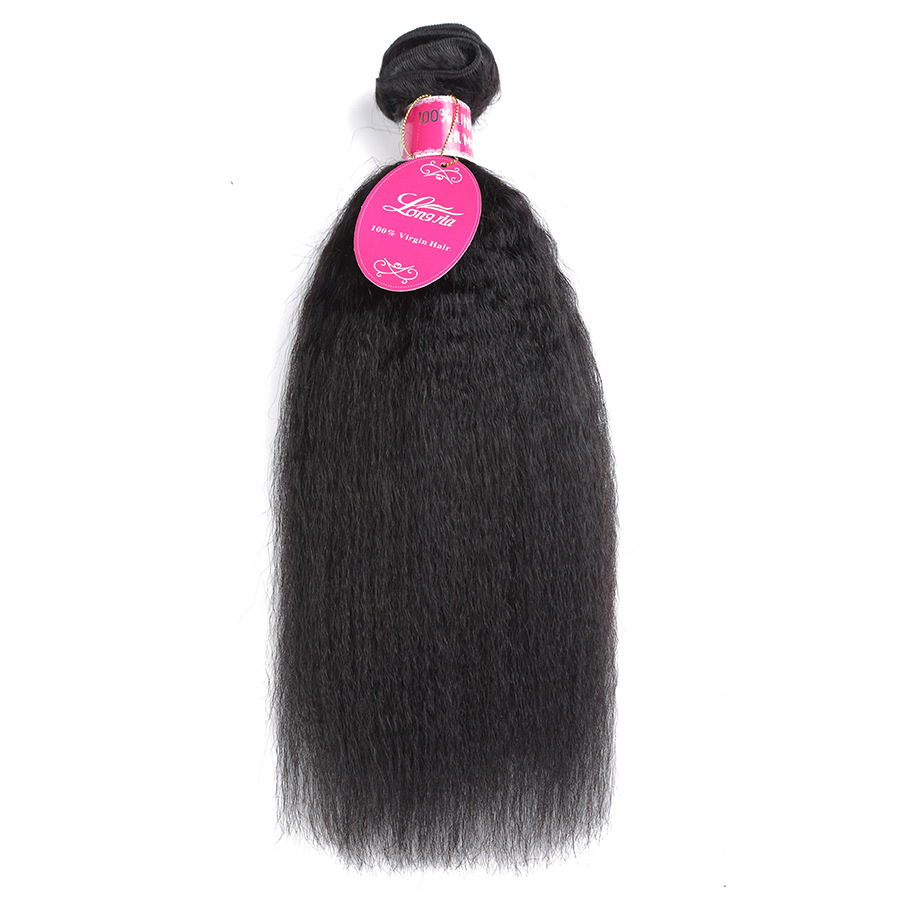 Natural Colour Straight No Shedding Human Hair Bundles Hair Extension Wig