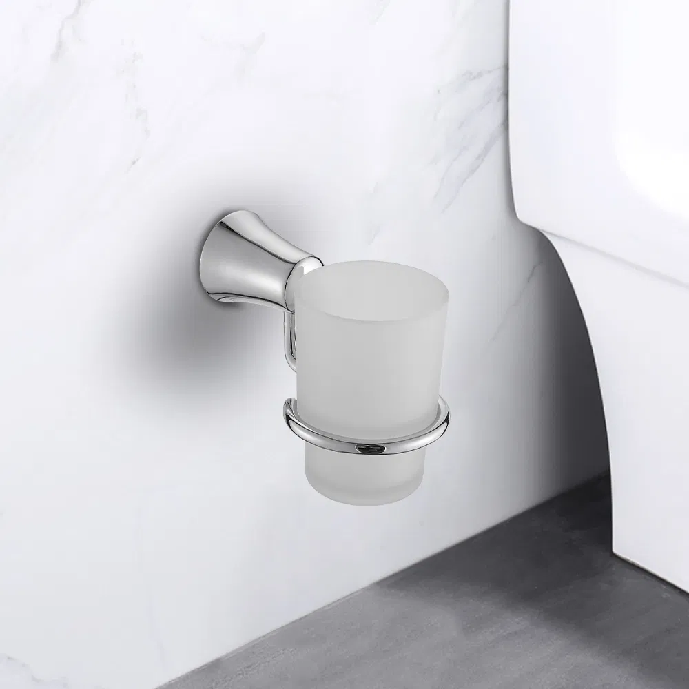 Wholesale Gold Coloured Bathroom Accessories Single Tumbler Holder Cup Holder