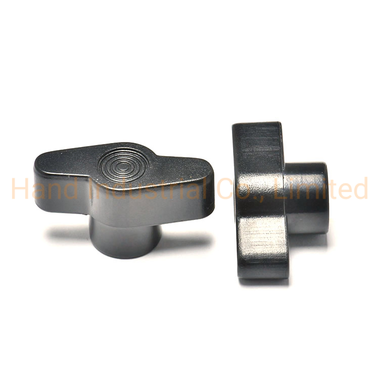 Brass M8 M10 Hand Tighten Plastic Head Wing Knob Press Thumb Screw T Head Nut