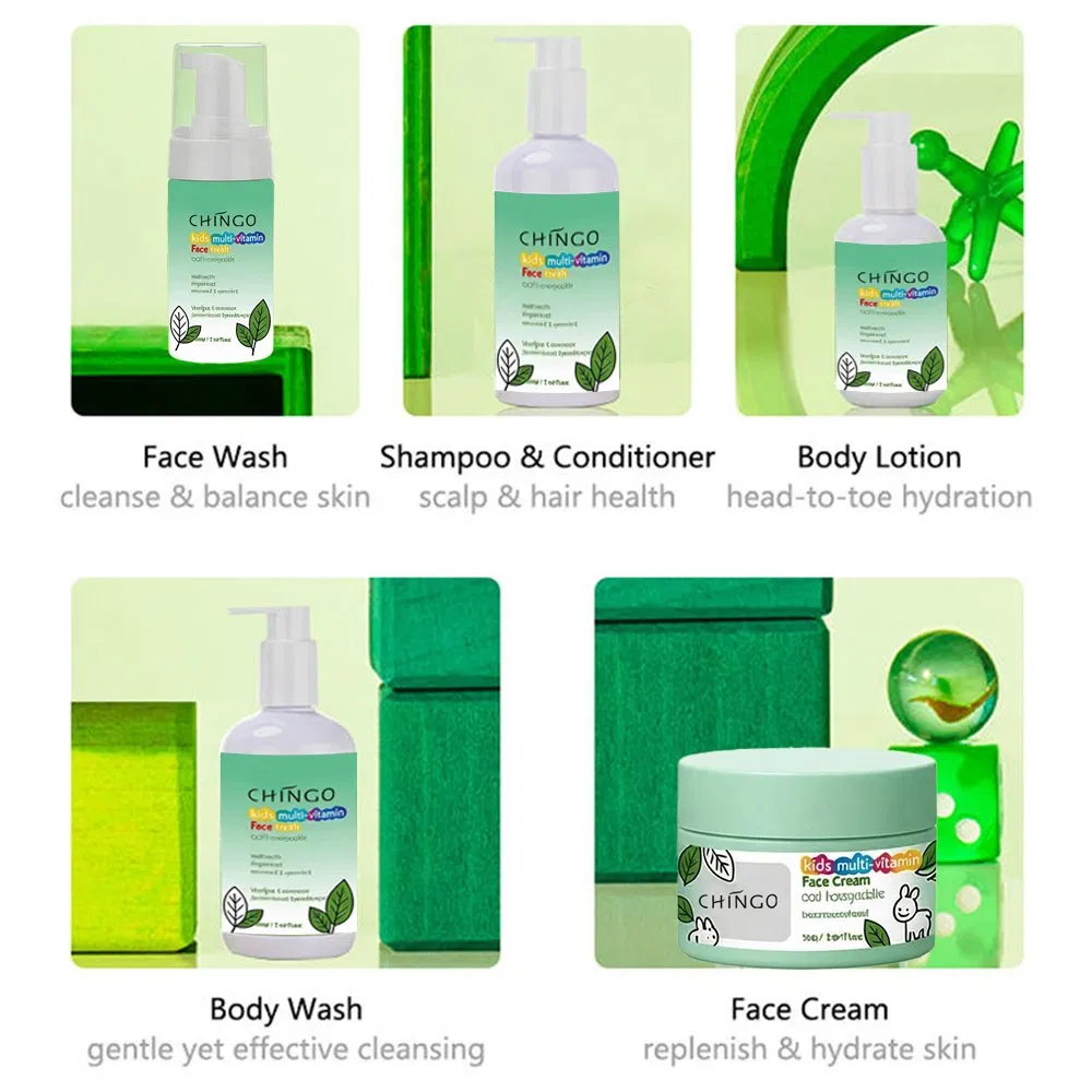 Private Label Baby Multi-Vitamin Skin Care Set Moisturizing Nourishing