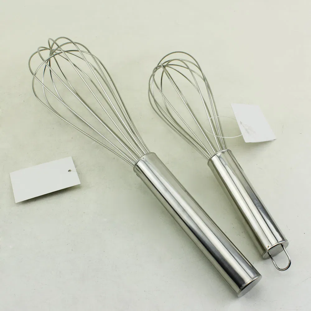 Wholesale Kitchen Supplies Egg Beater Stainless Steel Multi-Size Whisk