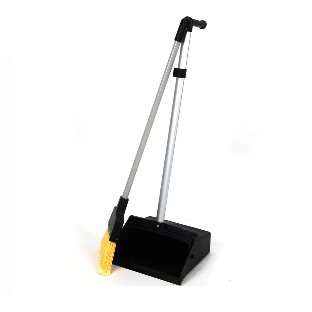 Commercial Cleaning Products Heavy Duty Angled Broom and Dustpan Sets Upright