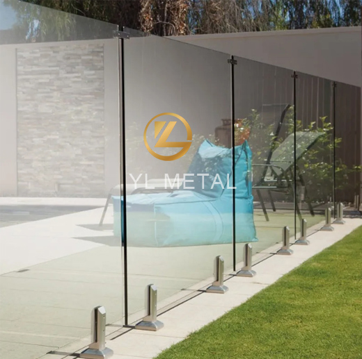 Y L High Quality Stainless Spigot Balcony Balustrade Stair Frameless Glass Railing