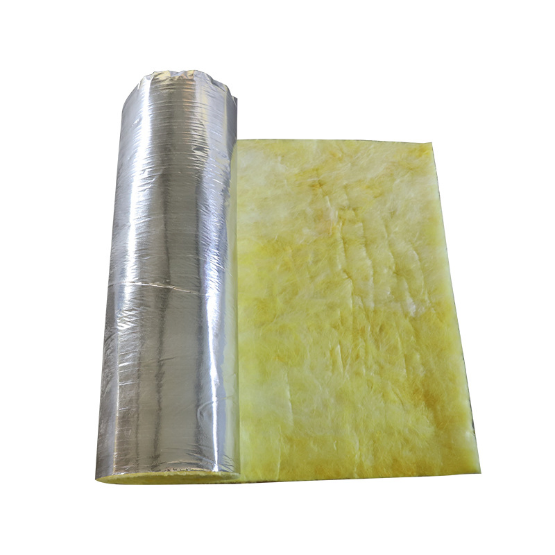 Fireproof Heat Insulation Water Repellent Vacuum Aluminum Foil Veneer Glass Cotton Roll Felt