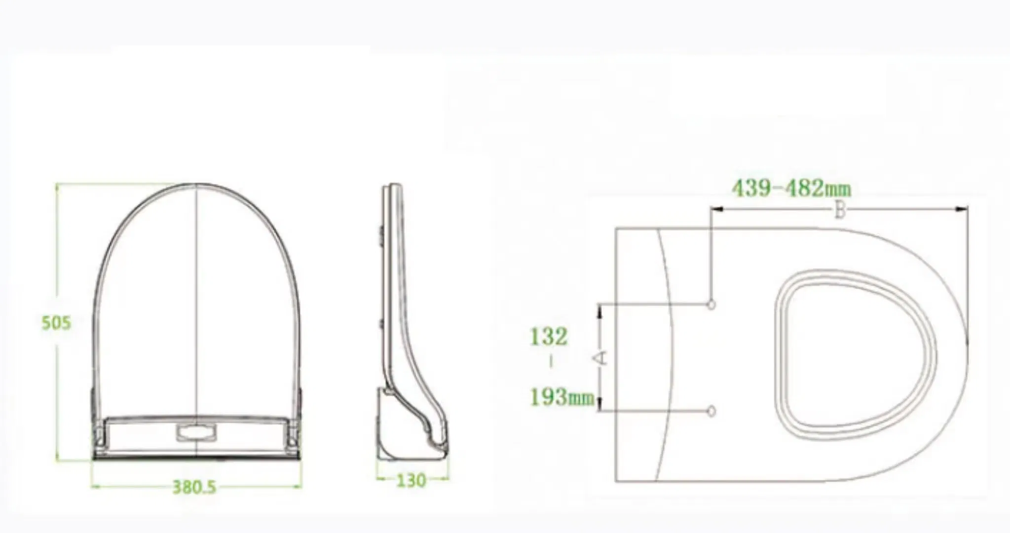 Va-09ah Toilet Seat with Auto Sanitary Film, Public Toilet Seat with Warm and Auto Sanitary Film