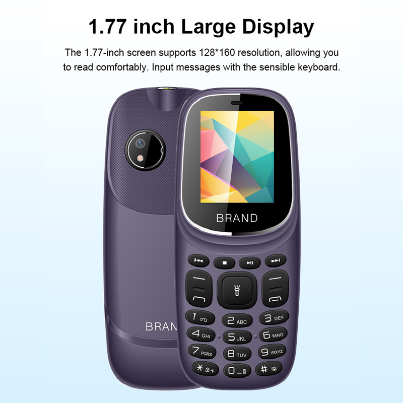 Кнопочный телефон VK-F022X, 1.77 дюйма, 2G