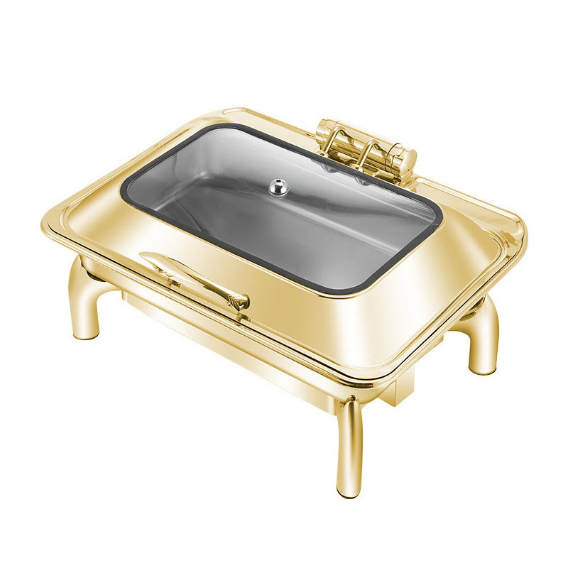 Bracket Hydraulic Rectangle Buffet Dishes-Single/Two Compartment