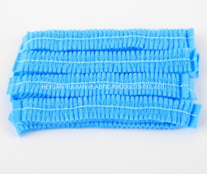 Cheap Disposable Hairnet Non Woven Bouffant Clip Mob Cap