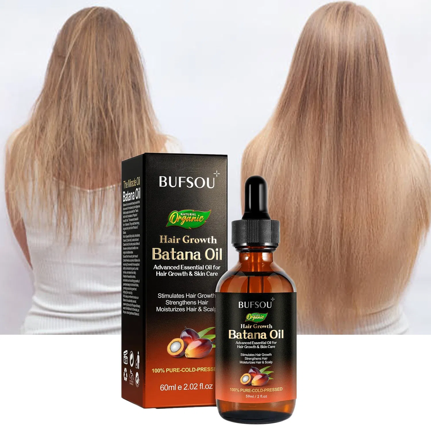 Hotsale in Africa Anti Hair Loss Natural Treatment Private Label Nourishing Organic Hair Growth Batana Hair Oil