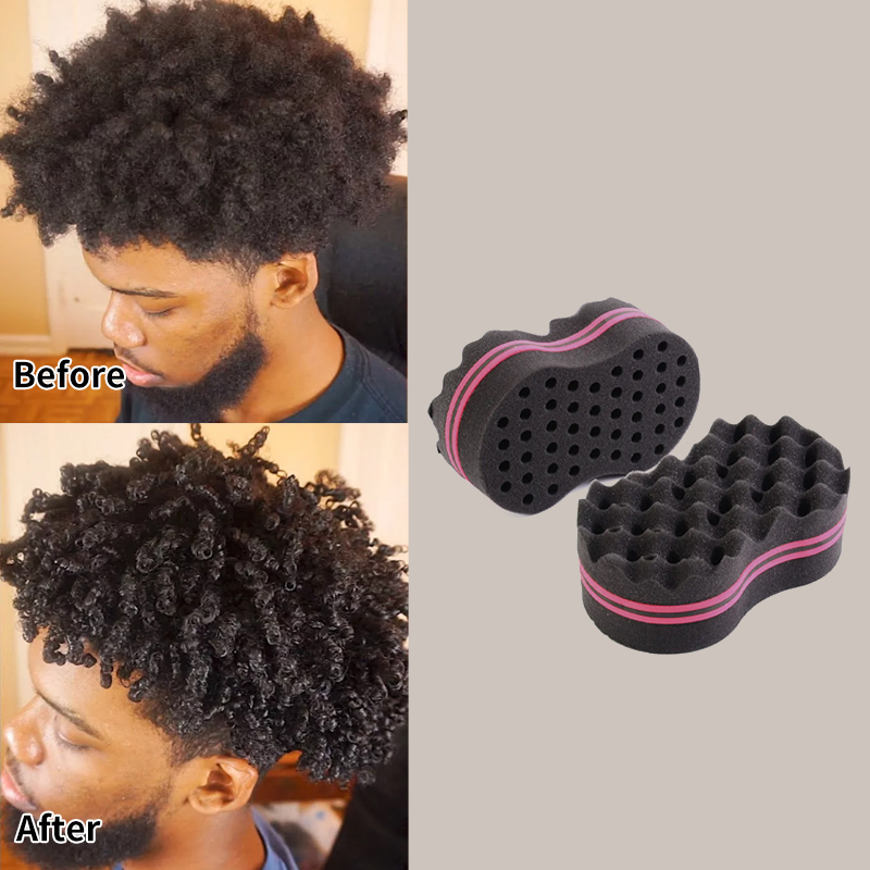 Curl Sponge New Magic Durable Two-Sides Other Hair Styling Tools Black Men Sponges for Hair
