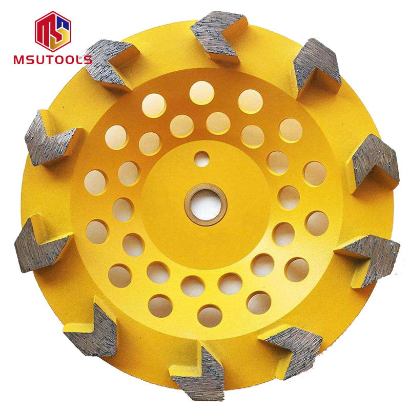 Arrow-Type Brazed Diamond Grinding Cup Wheel for Concrete Floor Tool Fast, Durable & Efficient