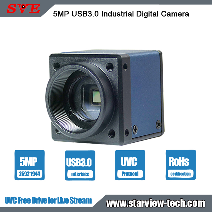 5MP USB3.0 Industrial Digital Webcam Security Video Conference Camera