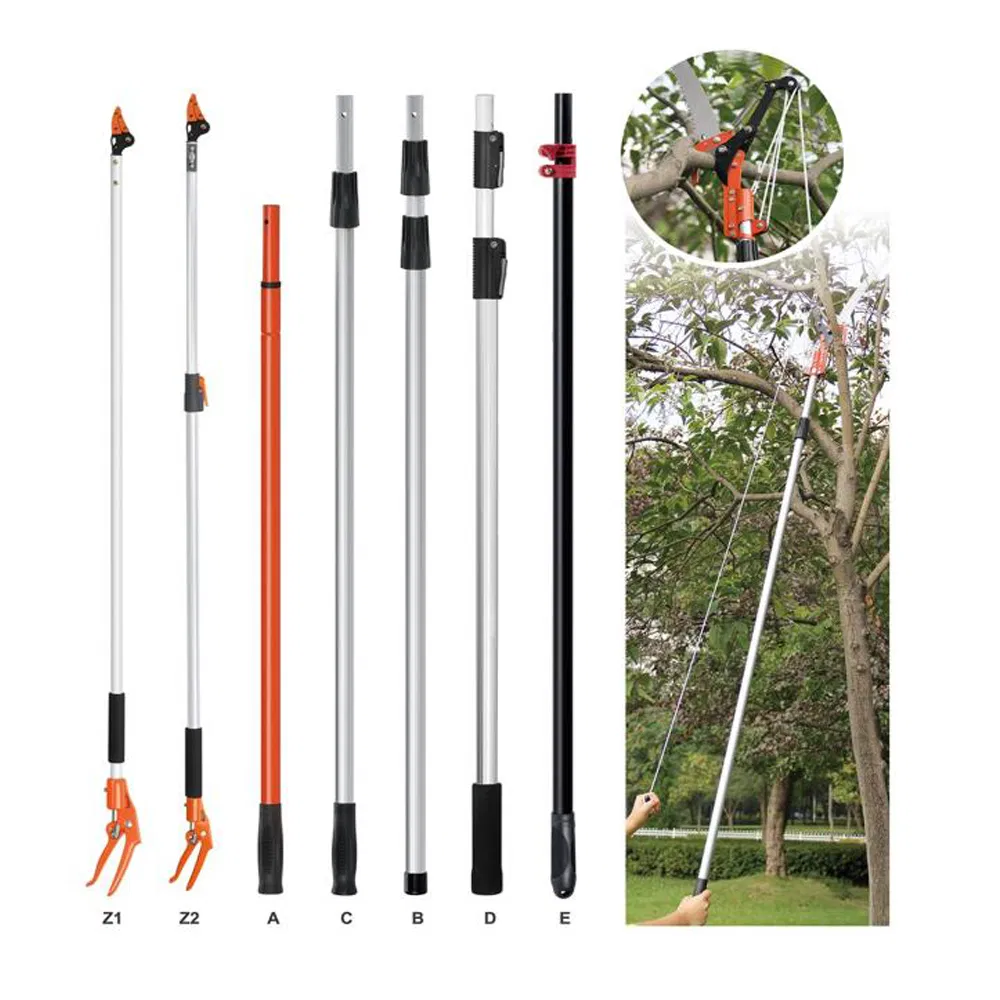 Extendable Telescopic Tree Pruner Manual Pole Saw Long Reach Handle Bypass Pole Tree Pruner