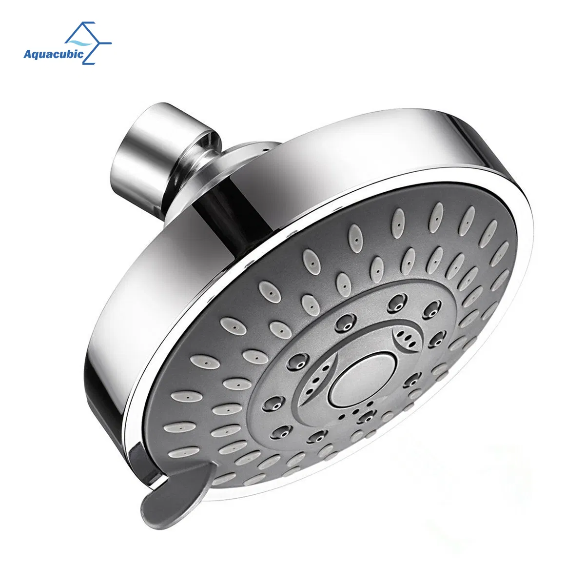 Hot Sale Low MOQ Round Five Function Chrome Plated ABS Portable Rain Mist SPA Top Shower Head