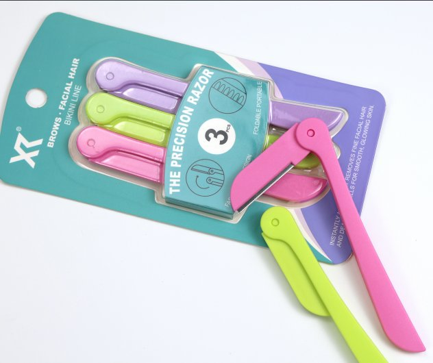 Precision Portable Stainless Steel Eyebrow Trimmer for Flawless Grooming