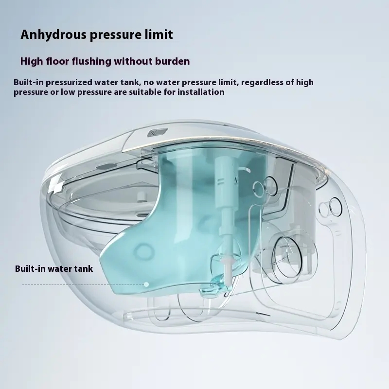 2025 Wall Mounted Intelligent Tank-Free Household Automatic All-in-One Sensor Small House Colorful Egg Bidet Smart Toilet