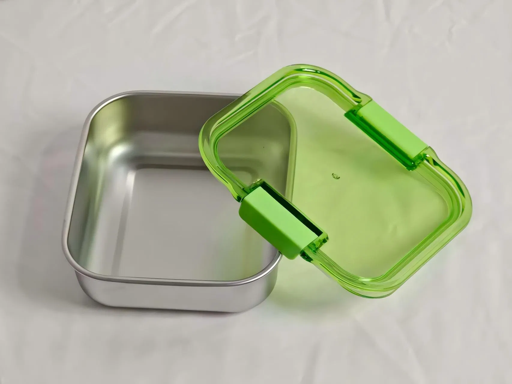 Durable Heat-Retentive Non-Toxic Stainless Steel 600ml Lunch Box for Camping