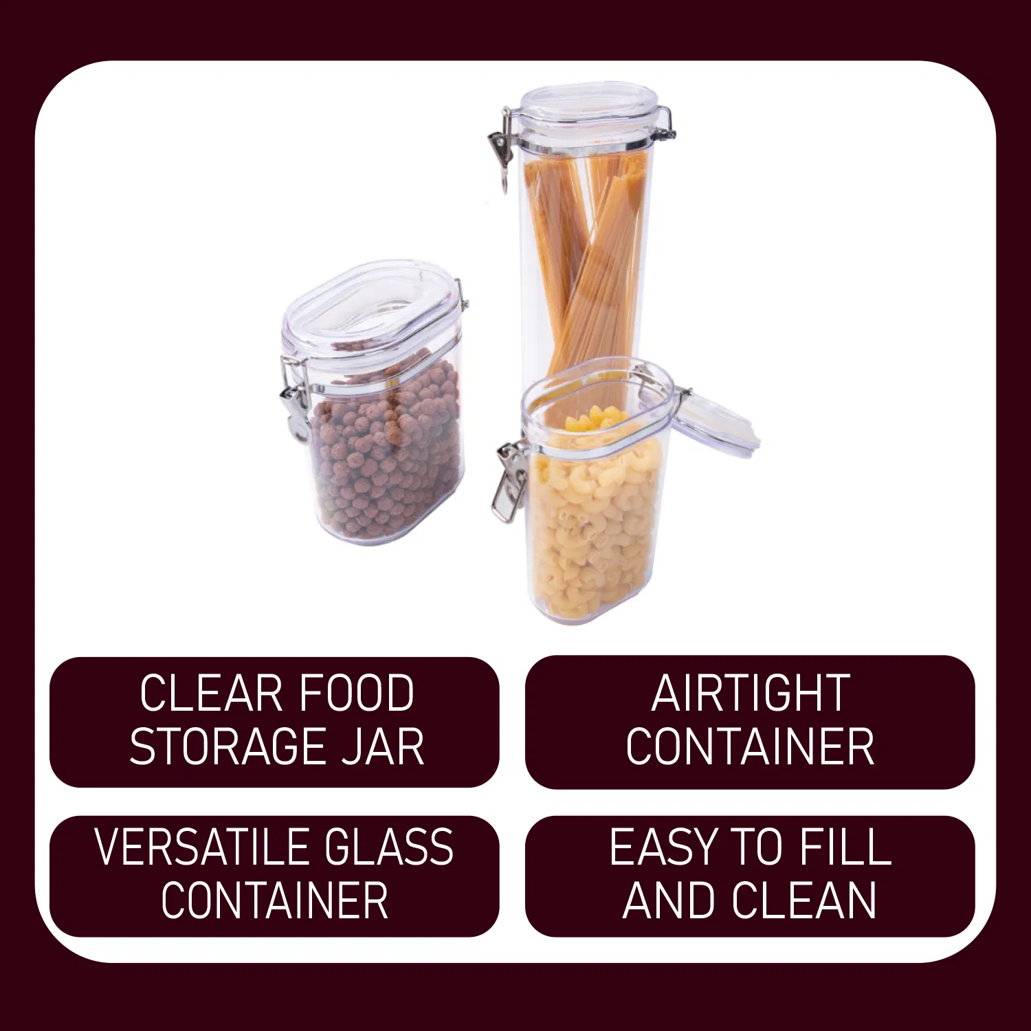 Wholesale Sealed Storage Glass Canister Airtight Storage Jar with Bamboo Lid Kitchen Pantry Container