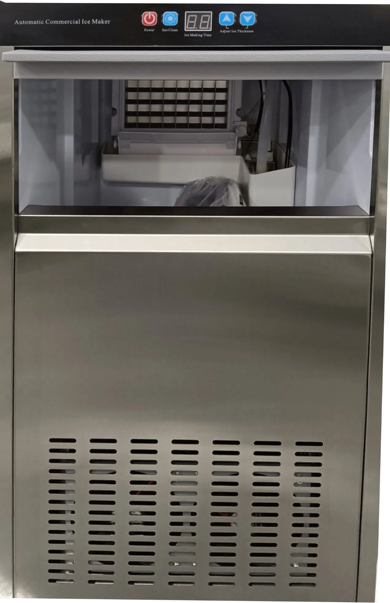 Fully Automatic Excellent Quality Low Power Consumption Commercial Stainless Steel Cube Ice Maker
