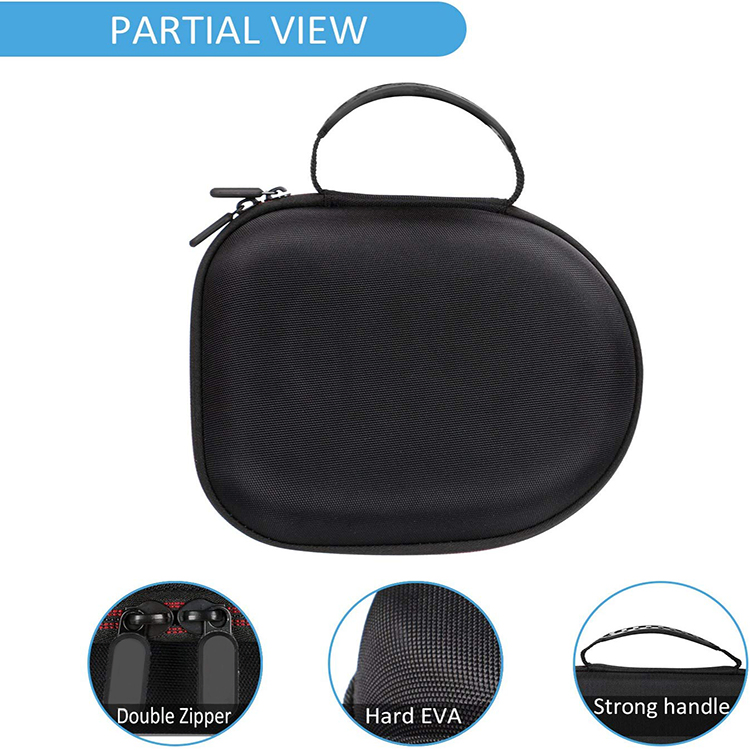 Жесткий чехол для наушников EVA черный