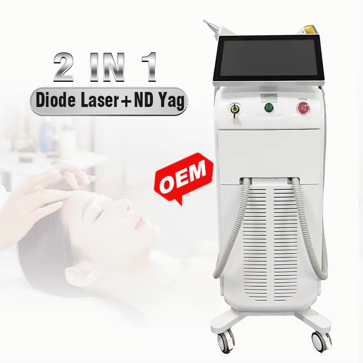 Diode Laser Hair Removal with 1600 Watt Triple Wavelength