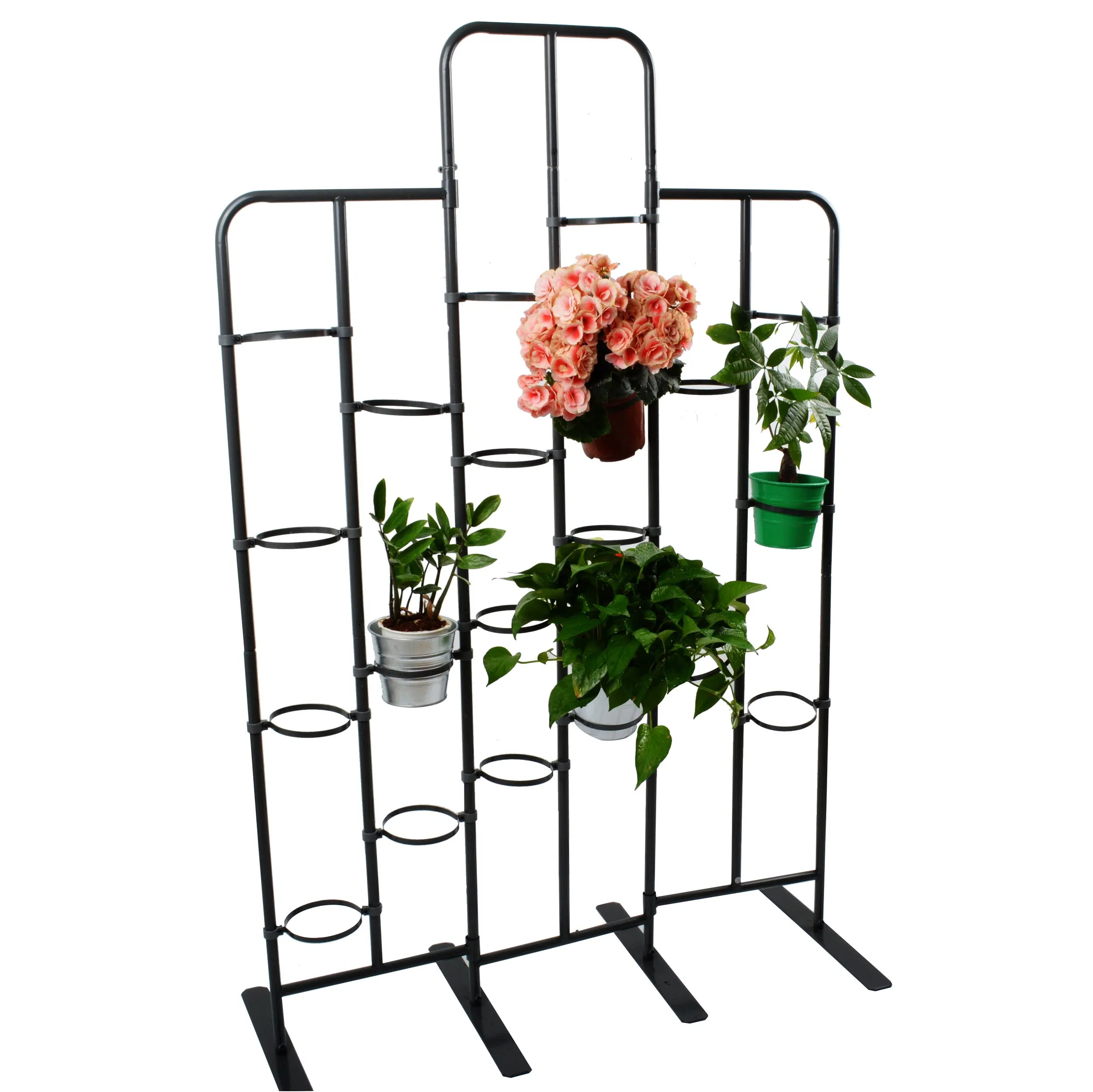 Metal Remove and Install Adjustable Flower Rack for Garden Plant Stand