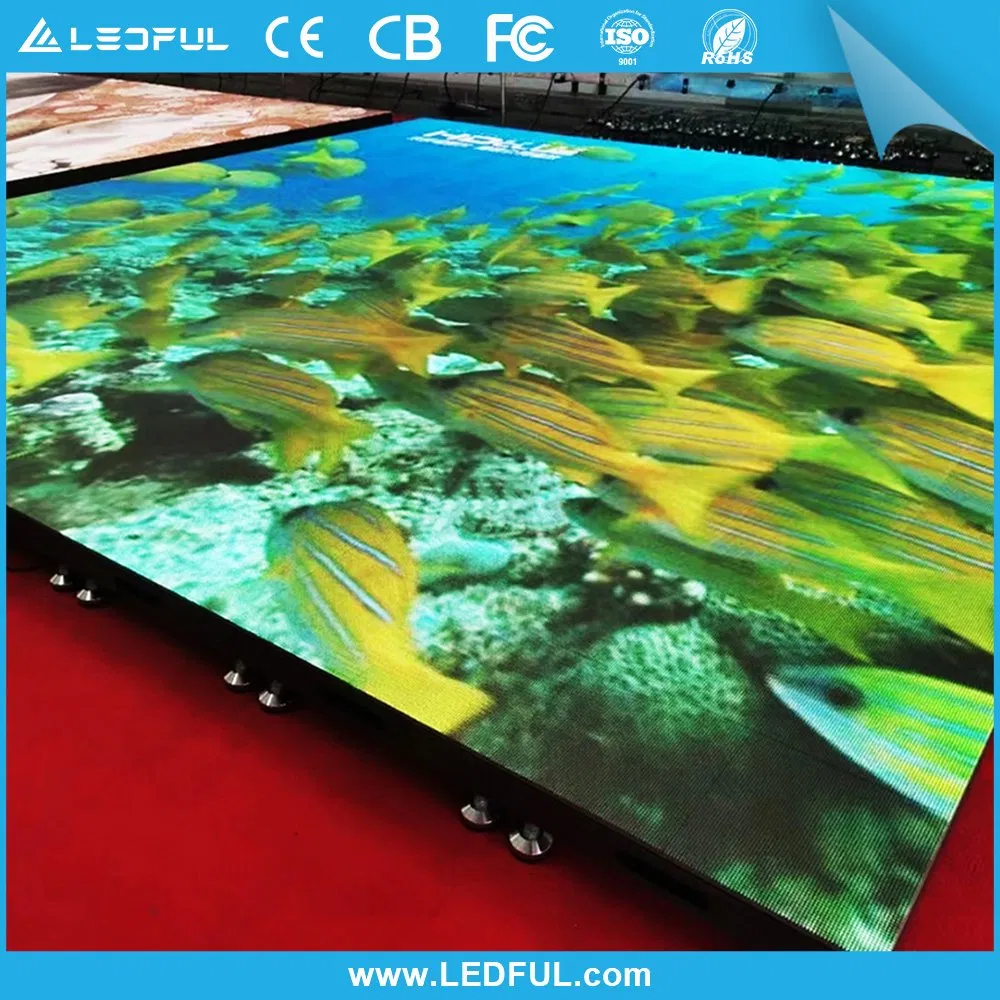 Removable P3 P4 HD Video Interactive LED Screen Dance Floor Touch