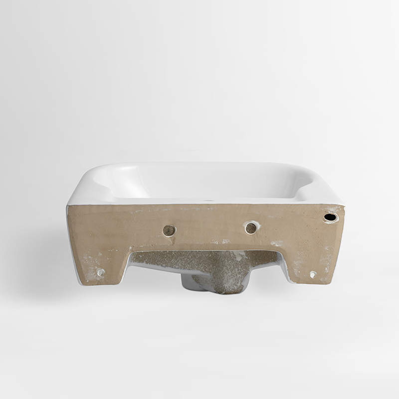 Настенная раковина для ванной, керамическая, белая