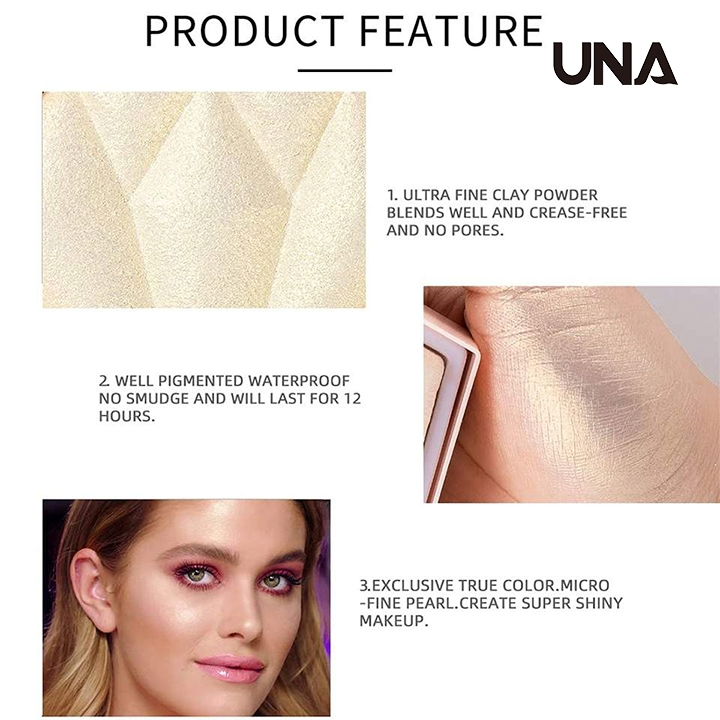 Wholesale Vegan Diamond Highlighter Blush Shimmer Long-Lasting Fairy Facial Contour Corrector Private Bronze Powder Highlighters