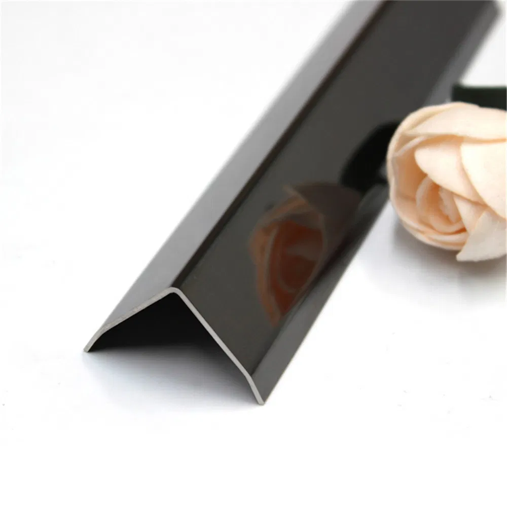 Bathroom Wall Polished Stainless Steel Outside Corner Tile Trim Profiles
