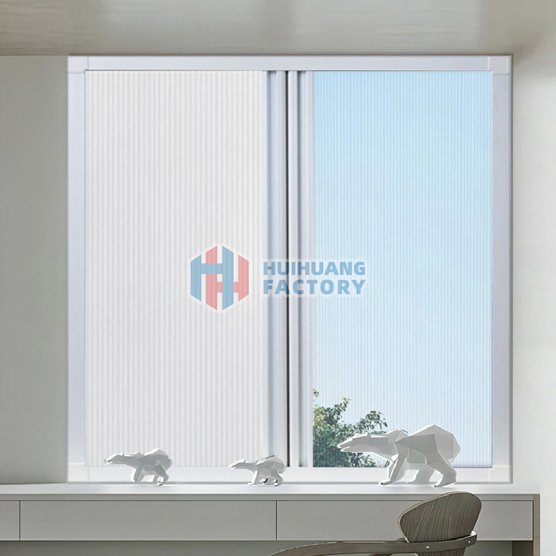 Aluminum Honeycomb Blind and Mosquito Mesh Double Side Open