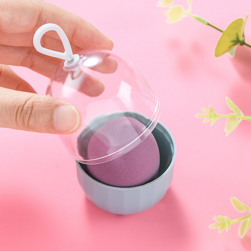 Wholesale Latex Free Beauty Sponge Custom Logo Cylinder Box Packaging Makeup Sponge