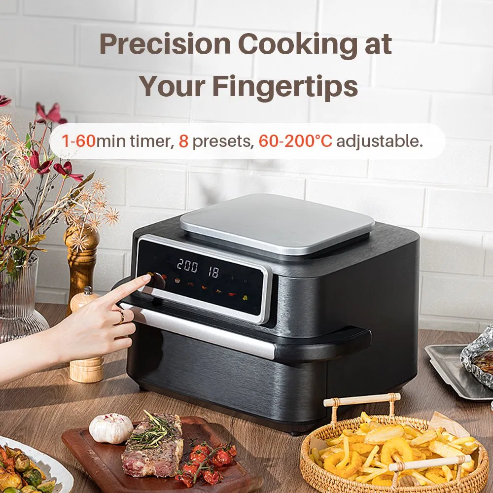 2100W Freidora De Aire Digital 10L Electric Hot Air Fryer Machine