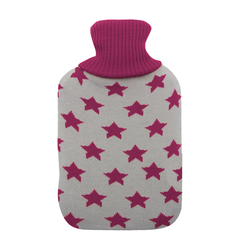 Medical Rubber Hot Water Bag with Colorful Cover for Back Pain