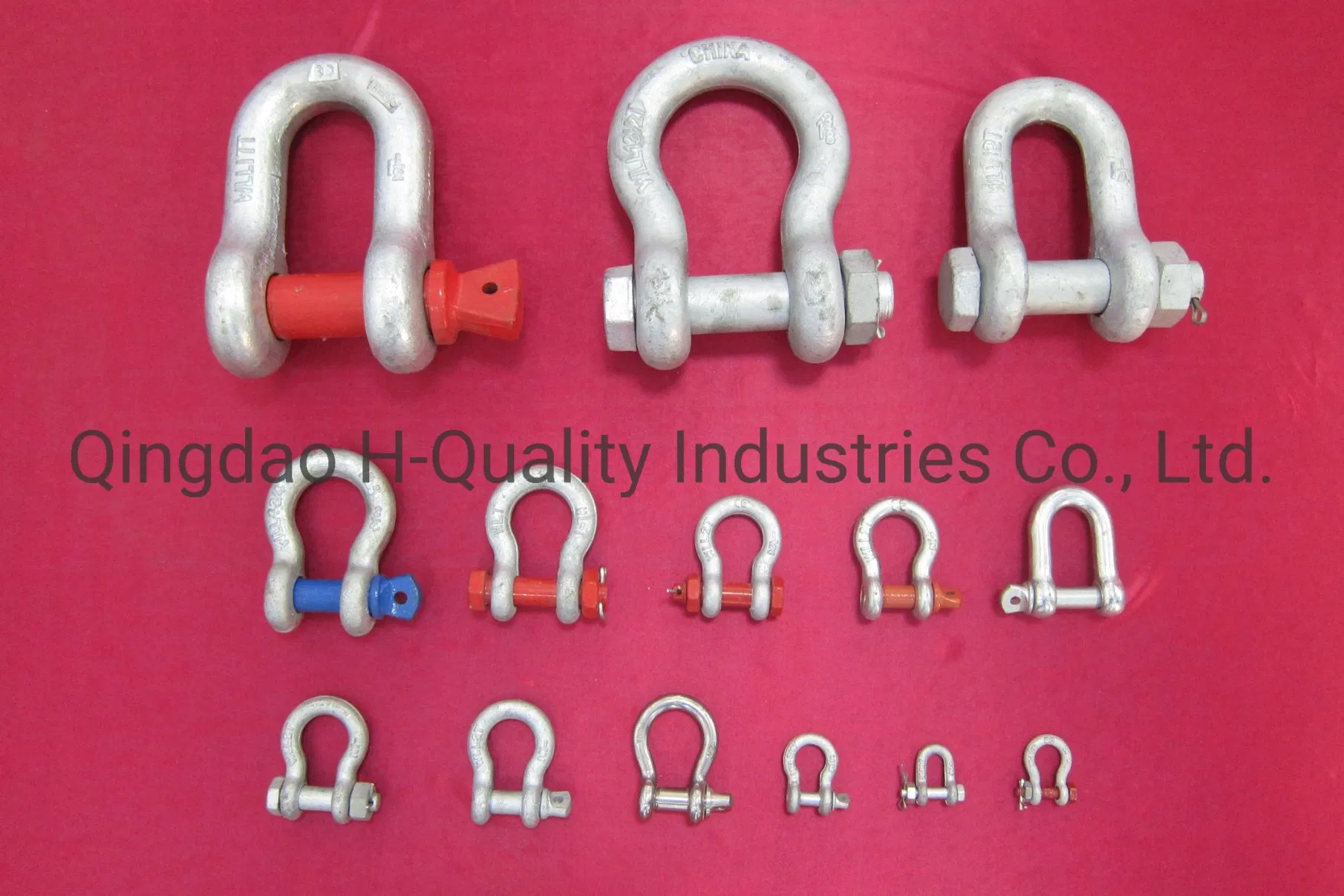 Rigging Hardware U. S. Type Drop Forged Carbon Steel Chain Shackle