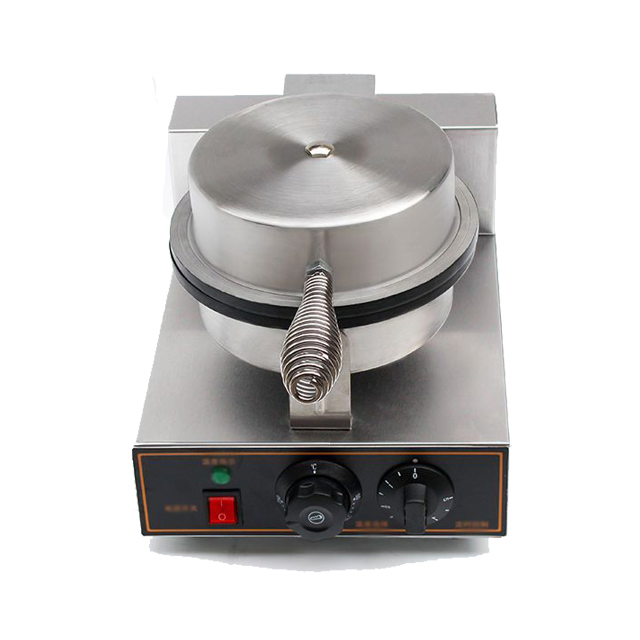 Stainless Steel 4 Half Baker Electric One Plate Cone Ice Cream Machine Waffle Maker Snack Machine