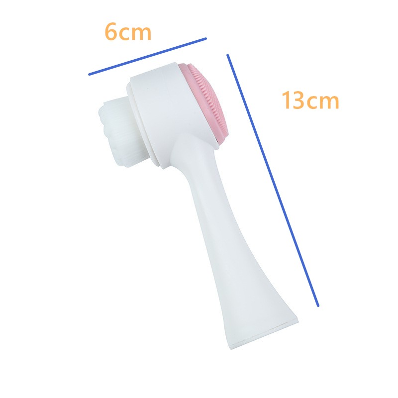 Silicone Facial Cleansing Brush 2 in 1, Face Mask Brush Product, , Makeup for Massage, Skincare