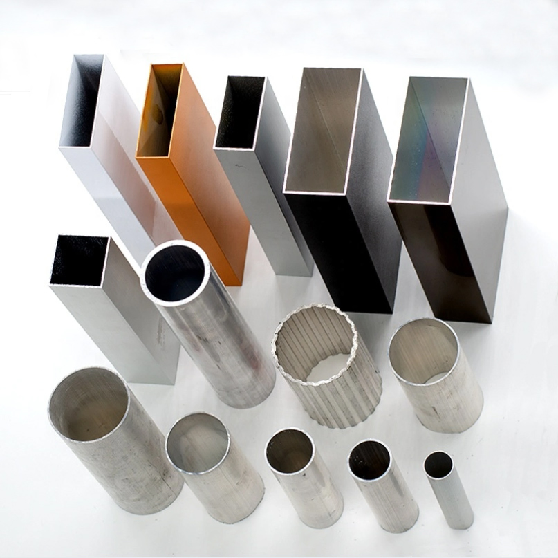 Extruded Aluminum Profile for Tracks Square Tubes Round Tubes