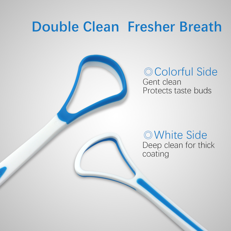 Premium Wholesale Plastic Silicone Tongue Cleaner Tongue Scraper for Optimal Oral Hygiene