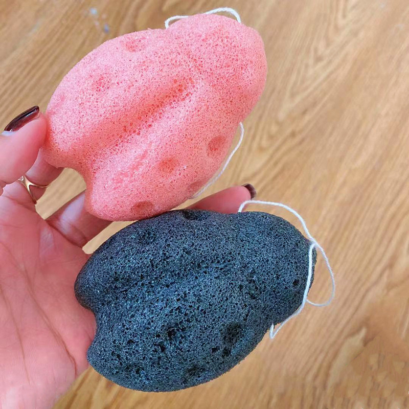 Hot Eco-Friendly Sell 100% Pure Naturally Cleaning Puff Natural Body Facial Konjac Cleansing Sponge Great for Acne and Exfoliating