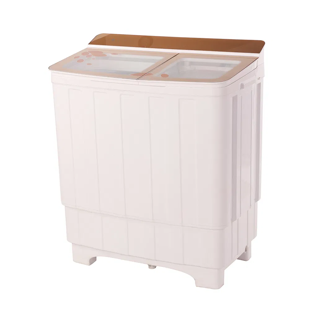 8kg Wholesale Flip Glass Double Bucket Top Mounted Household Semi-Automatic Washing Machine