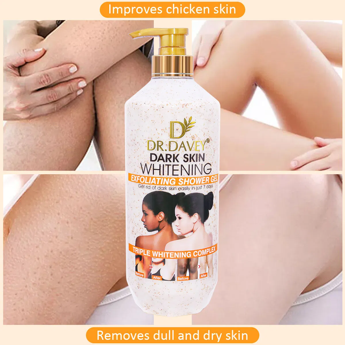 Dr. Davey 7-Day Glow Exfoliating Whitening Shower Gel