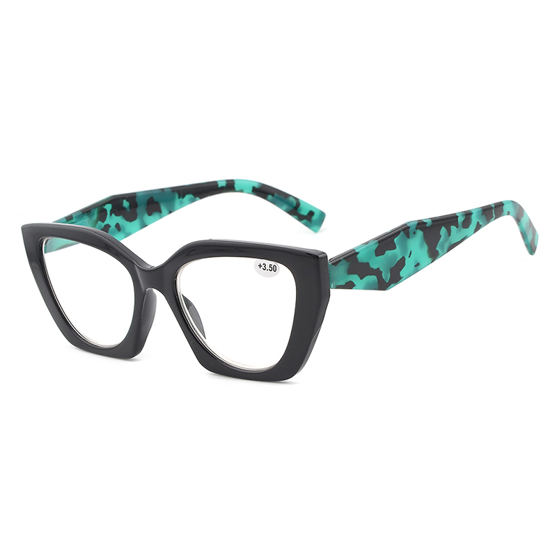 Wholesale Wide Frame Custom New Reading Glasses with Colorful Tortoiseshell Design